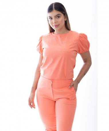 Blusa para Uniforme antifluido mujer horma perfecta